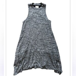 Maeve Gray Textured Sleeveless Dress Size Small